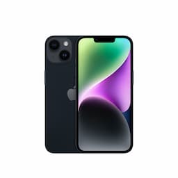Apple iPhone 14 (3L214HN/A) Midnight with 128GB, iOS 16, A15 Bionic chip, 6core CPU with 2 performance, 6.1 inch OLED display