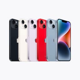 Apple iPhone 14 (MPWW3HN/A) Midnight with 512GB, iOS 16, A15 Bionic chip, 6core CPU with 2 performance, 6.1 inch OLED display