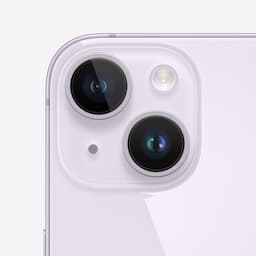 Apple iPhone 14 plus (MQ503HN/A) Purple with 128GB, iOS 16, A15 Bionic chip, 6core CPU with 2 performance, 6.7 inch OLED display