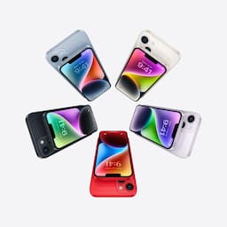 Apple iPhone 14 MPXG3HN/A with 512GB, iOS 16, A15 Bionic chip, 6core CPU with 2 performance, Red