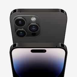 Apple MPXV3HN/A iPhone 14 Pro Space Black with 128GB, iOS 16, A15 Bionic chip, 6core CPU with 2 performance, 6.7 inch OLED display