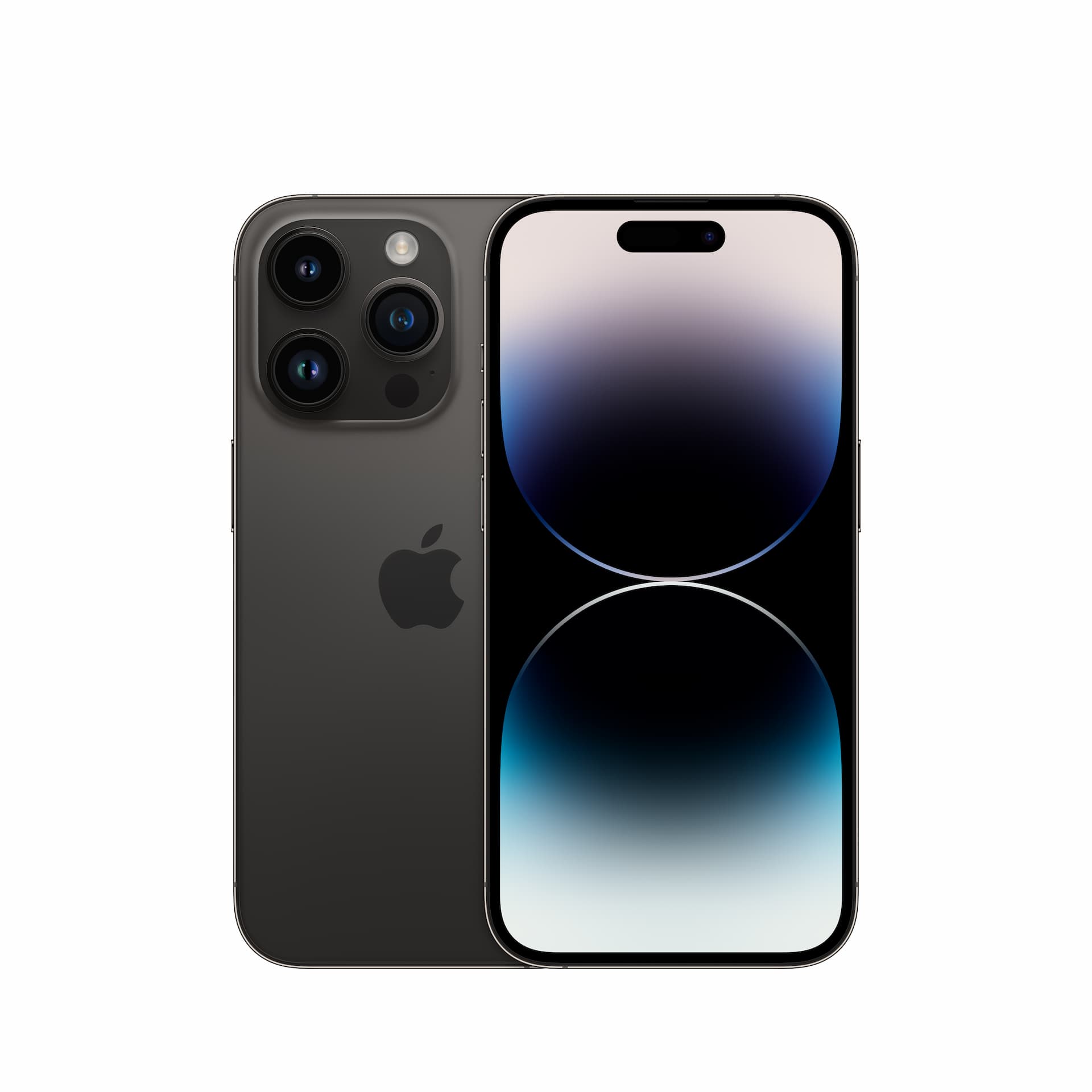 Apple MPXV3HN/A iPhone 14 Pro Space Black with 128GB, iOS 16, A15 Bionic chip, 6core CPU with 2 performance, 6.7 inch OLED display