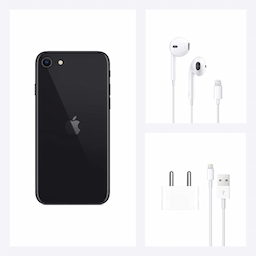 Apple iPhone SE (3G356HN/A) Black, 3GB RAM, 64GB, A13 Bionic Chip, 4.7 Inches, 5g, Nano and eSIM