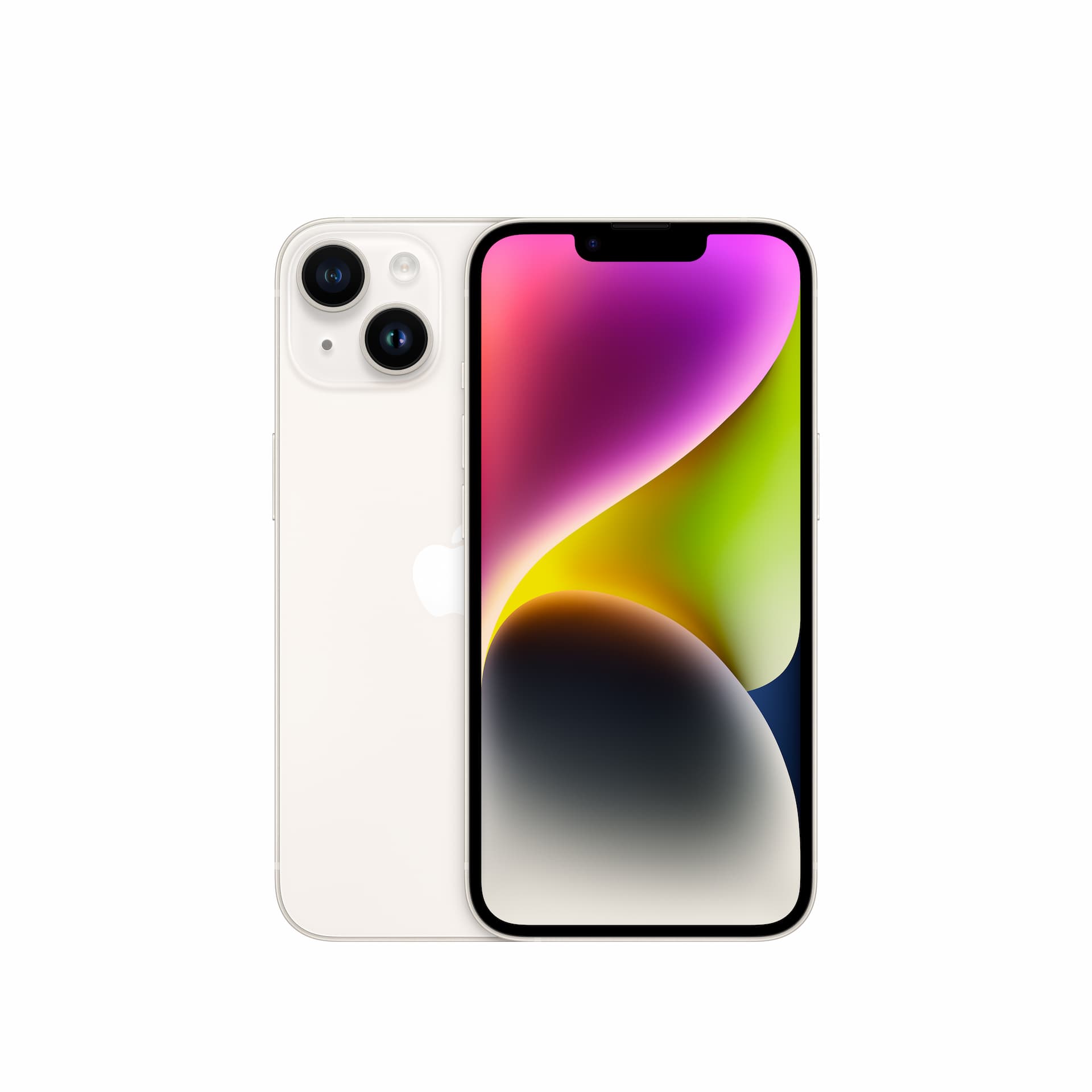 Apple iPhone 14 (MPX33HN/A) with 512 GB, iOS 16, A15 Bionic chip, 6 Core CPU with 2 performance, 6.1 inch OLED display, Starlight
