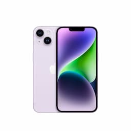 Apple iPhone 14 (3L226HN/A) Purple with 128GB, iOS 16, A15 Bionic chip, 6core CPU with 2 performance, 6.1 inch OLED display
