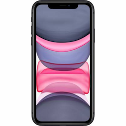 Apple iPhone 11 (MHDP3HN/A) with 256 GB storage, 5g technology, Dual Sim, Black