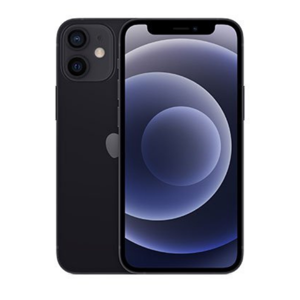 Apple iPhone 12 Mini (MGE33HN/A) Black, 4GB RAM, 128GB, A14 Bionic chip, 5.4 Inches, 5g, Dual SIM