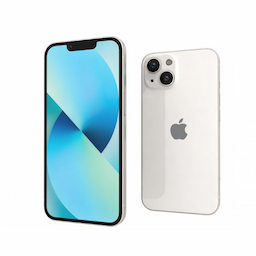 Apple iPhone 13 (MLQ73HN/A) Starlight, 4GB RAM, 256GB, A15 Bionic chip, 6.1 Inches, 5g, Dual SIM