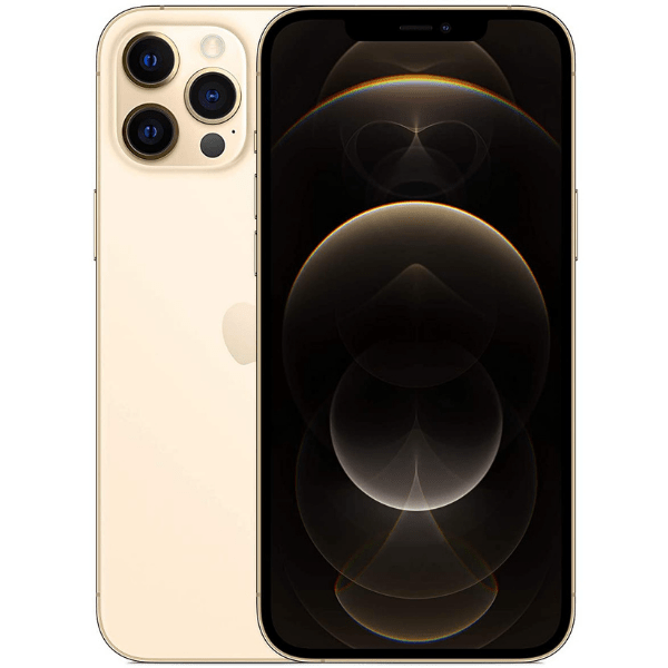 Apple iPhone 12 Pro Max (MGDE3HN/A) with 4 GB RAM, 64GB storage, 4G technology, Nano + eSim, Gold