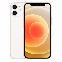 Apple iPhone 12 Mini (MGE43HN/A) White, 4GB RAM, 128GB, A14 Bionic chip, 5.4 Inches, 5g, Dual SIM