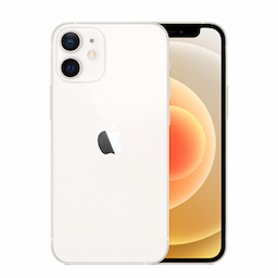 Apple iPhone 12 Mini (MGE43HN/A) White, 4GB RAM, 128GB, A14 Bionic chip, 5.4 Inches, 5g, Dual SIM