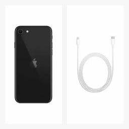 Apple iPhone SE (MHGP3HN/A) with 3 GB RAM, 64GB storage, 4G VoLTE technology, Dual Sim, Black