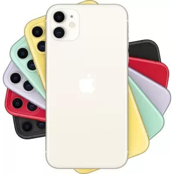 Apple iPhone 11 (MWLU2HN/A) with 4G technology, Dual Sim, White