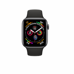 Apple Smart Watch Series 4 (GPS + Cellular, 44mm) - Space Grey Aluminium Case with Black