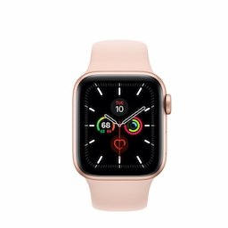 APPLE Smart Watch Series 5 40MM GPS + Cellular, Gold Aluminium Case with Pink Sport Band