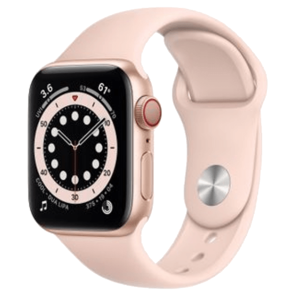 Apple Watch Series 6 40 mm (MG123HN/A) Gold Aluminum, Bluetooth, Wi-Fi, NFC, GPS, Smart Watch