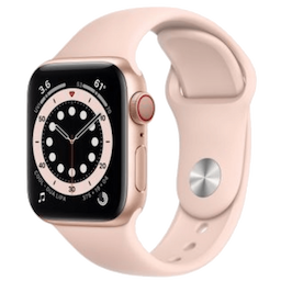 Apple Watch Series 6 40 mm (MG123HN/A) Gold Aluminum, Bluetooth, Wi-Fi, NFC, GPS, Smart Watch