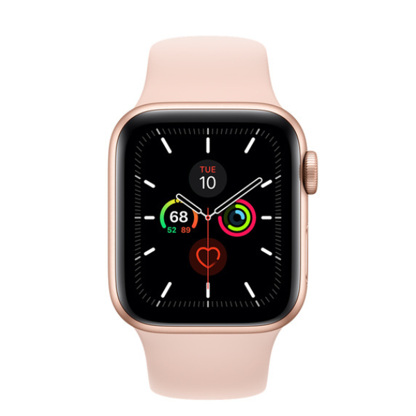 APPLE Smart Watch Series 5 40MM GPS + Cellular, Gold Aluminium Case with Pink Sport Band
