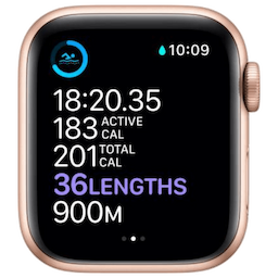 Apple Watch Series 6 40 mm (MG123HN/A) Gold Aluminum, Bluetooth, Wi-Fi, NFC, GPS, Smart Watch