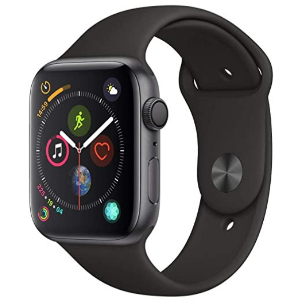 Apple Watch series 4 Space Grey Aluminum With Black 44 mm Sport Band - MU6D2HN/A