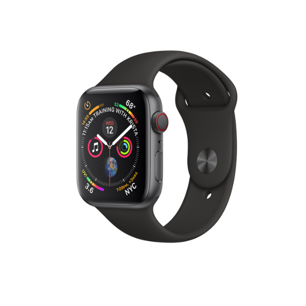 Apple Smart Watch Series 4 (GPS + Cellular, 44mm) - Space Grey Aluminium Case with Black