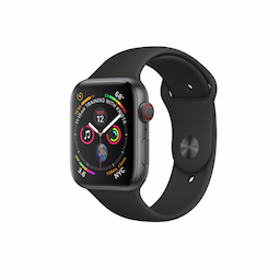 Apple Smart Watch Series 4 (GPS + Cellular, 44mm) - Space Grey Aluminium Case with Black