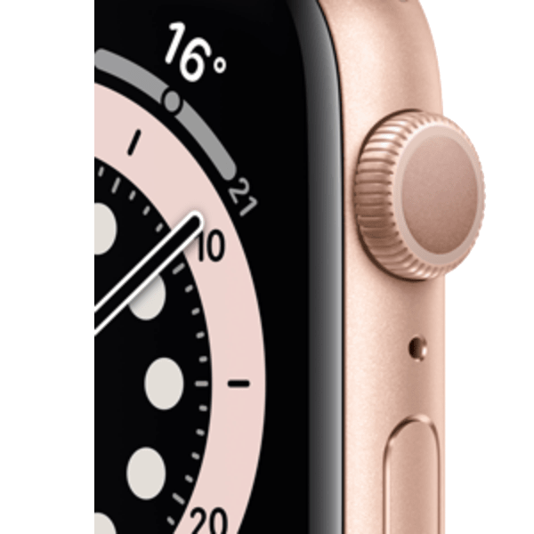 Apple Watch Series 6 40 mm (MG123HN/A) Gold Aluminum, Bluetooth, Wi-Fi, NFC, GPS, Smart Watch