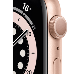 Apple Watch Series 6 40 mm (MG123HN/A) Gold Aluminum, Bluetooth, Wi-Fi, NFC, GPS, Smart Watch