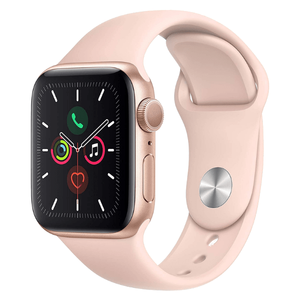 New Apple Watch SE (GPS, 40mm) - Gold Aluminium Case with Pink Sand Sport Band