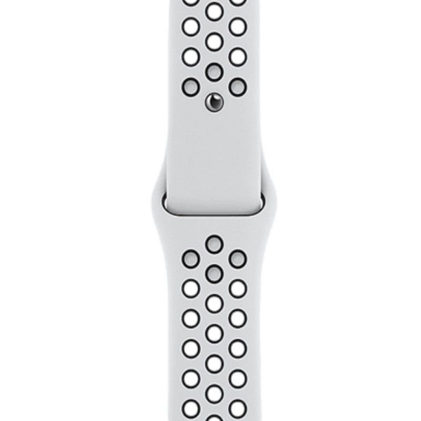 Apple Watch Nike S6 GPS 44mm Silver Aluminium Case with Pure Platinum/Black Nike Sport Band - Regular - MG293HN/A