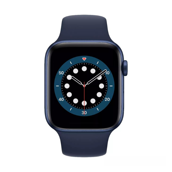 Apple Watch Series 6 (GPS), M00J3HN/A, blue aluminium, 32 GB, smart watch with sport band, Deep Navy
