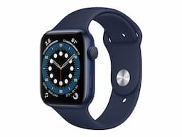 Apple Watch Series 6 (GPS), M00J3HN/A, blue aluminium, 32 GB, smart watch with sport band, Deep Navy