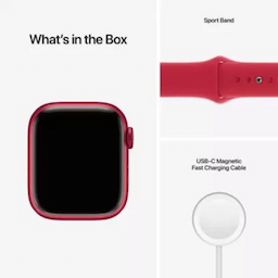 Apple Watch (MKHV3HN/A) Starlight Aluminum Case Sport Band 41mm