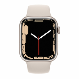 Apple Watch Series 7 GPS + Cellular 45 mm Starlight Aluminium Case with Sport Band - MKJQ3HN/A