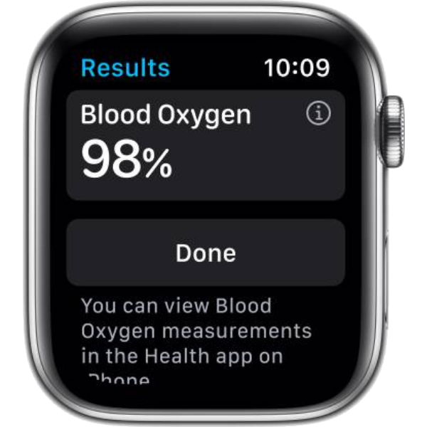 Apple Smart Watch (M09D3HN/A )S6 GPS + Cellular 44mm, Silver Stainless Steel Case with White Sport Band - Regular