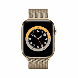 APPLE Watch Series 6 GPS + Cellular, Gold Strap, Call Function, Bluetooth v5.0, Wi-Fi 802.11 (2.4 GHz | 5 GHz)