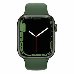 Apple Watch Series 7 GPS + Cellular 45 mm Green Aluminium Case with Sport Band - MKJR3HN/A