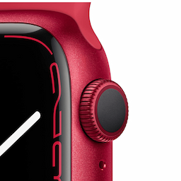 Apple Watch Series 7 GPS + Cellular 45 mm RED Aluminium Case with Sport Band - MKJU3HN/A