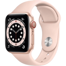 Apple Watch Series 6, M06N3HN/A, (Gold) GPS + Cellular 40mm, Aluminum Dial Smart Watch