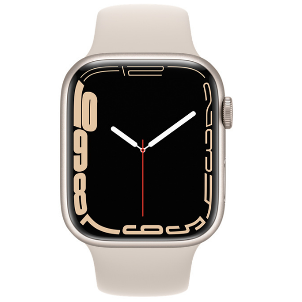 Apple Watch Series 7 (MKN63HN/A) GPS, 45mm Green Aluminium Case with Clover Sport Band - Regular