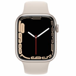 Apple Watch Series 7 (MKN63HN/A) GPS, 45mm Green Aluminium Case with Clover Sport Band - Regular