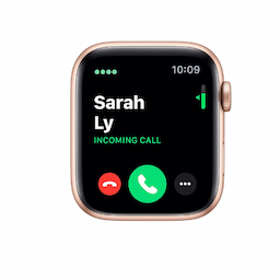 APPLE Smart Watch Series 5 44MM GPS + Cellular, Gold Aluminium Case with Pink Sport Band