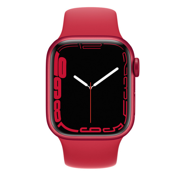 Apple Watch Series 7 GPS + Cellular 41 mm Red Aluminium Case with Sport Band Milanese Loop - MKN23HN/A