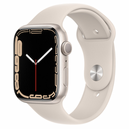 Apple Watch Series 7 (MKN63HN/A) GPS, 45mm Green Aluminium Case with Clover Sport Band - Regular