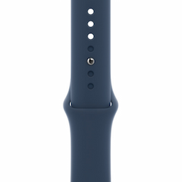 Apple Watch Series 7 GPS, 45mm Blue Aluminium Case with Abyss Blue Sport Band - Regular
