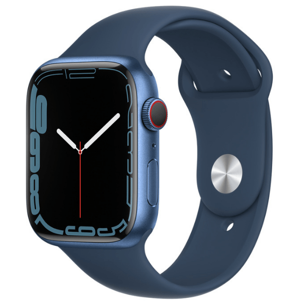 Apple Watch Series 7 GPS, 45mm Blue Aluminium Case with Abyss Blue Sport Band - Regular