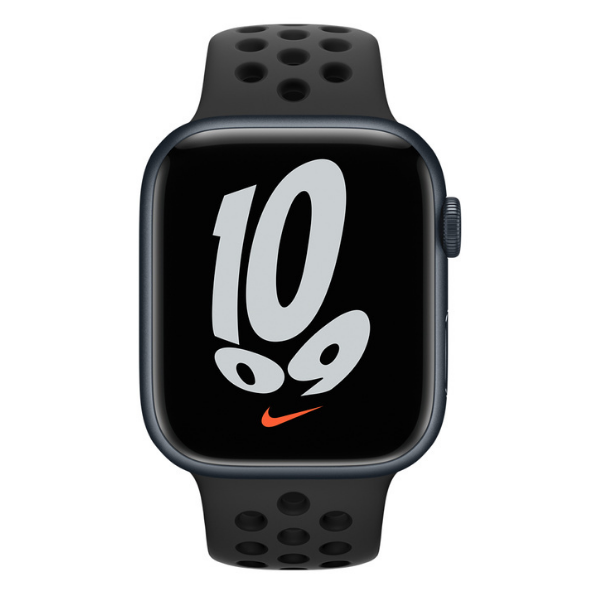 Apple (MKNC3HN/A) Watch Series 7 Midnight Aluminium Case with Nike Sport Band GPS + Cellular 45 mm