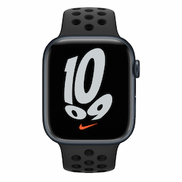 Apple (MKNC3HN/A) Watch Series 7 Midnight Aluminium Case with Nike Sport Band GPS + Cellular 45 mm