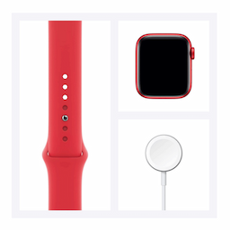 Apple Watch Series 6 (GPS) (PRODUCT) RED - red aluminium - smart watch with sport band - red - 32 GB