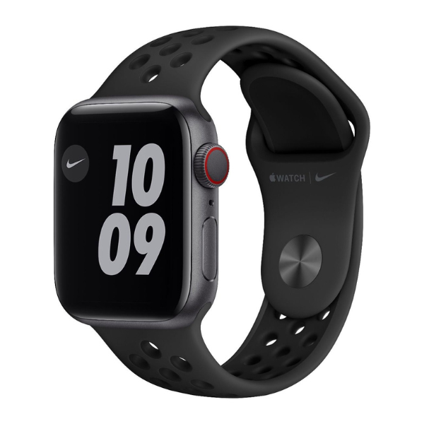 Apple Watch Nike S6 GPS + Cellular 40mm Space Gray Aluminium Case with Anthracite/Black Nike Sport Band - Regular - M07E3HN/A